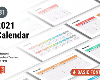 Calendar 2021 for PowerPoint