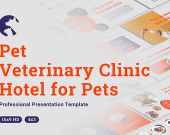 Pets and Veterinary Clinic PowerPoint Template | Pet Hotel PPT