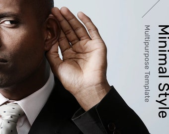 Minimal Business Report PowerPoint