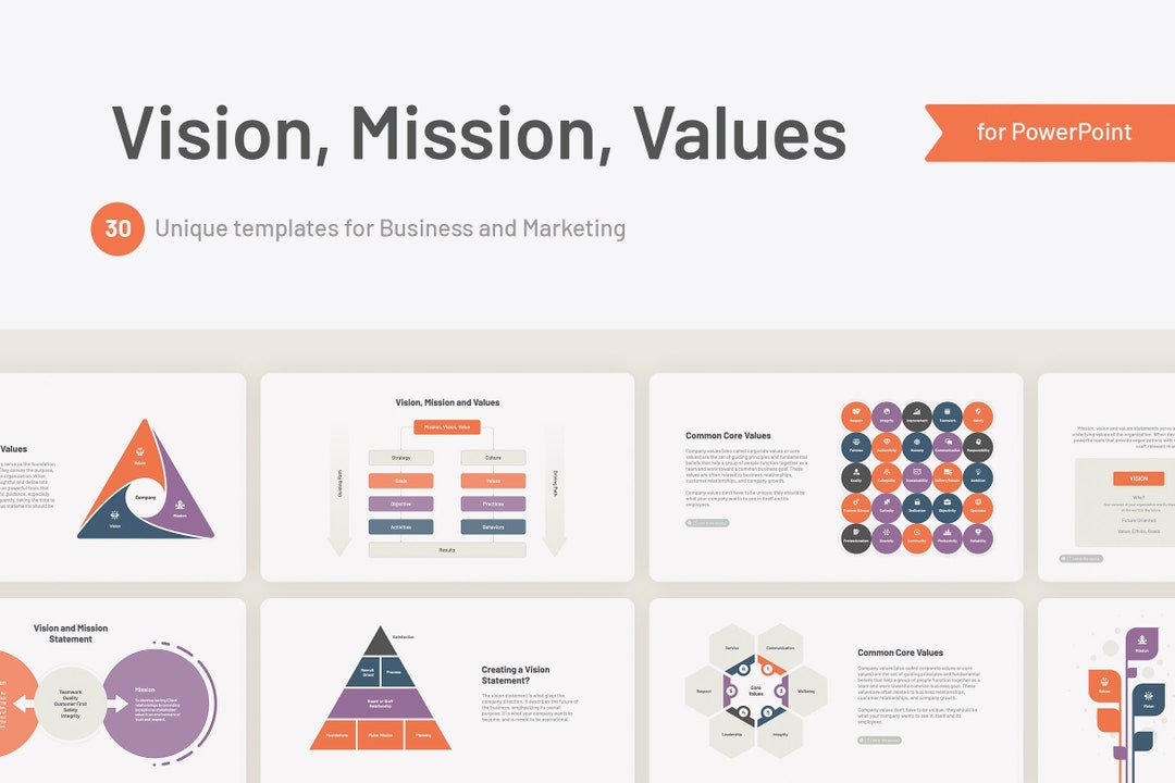 Mission, Vision and Values Powerpoint Templates