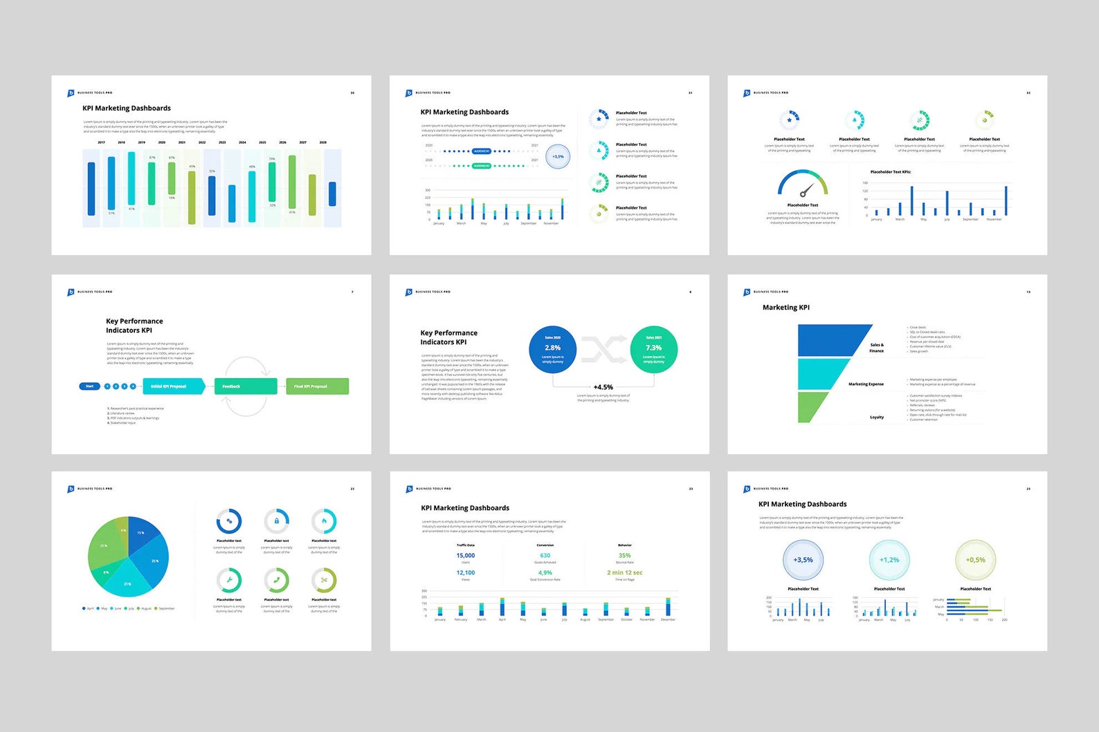Marketing and Sales KPI for Powerpoint PPT - Etsy