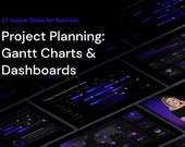 Project Gantt Charts & Dashboards for PowerPoint