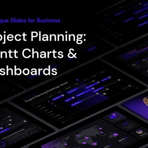 Project Gantt Charts & Dashboards for PowerPoint
