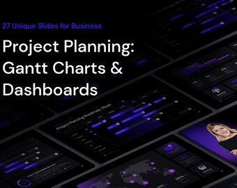 Project Gantt Charts & Dashboards for PowerPoint