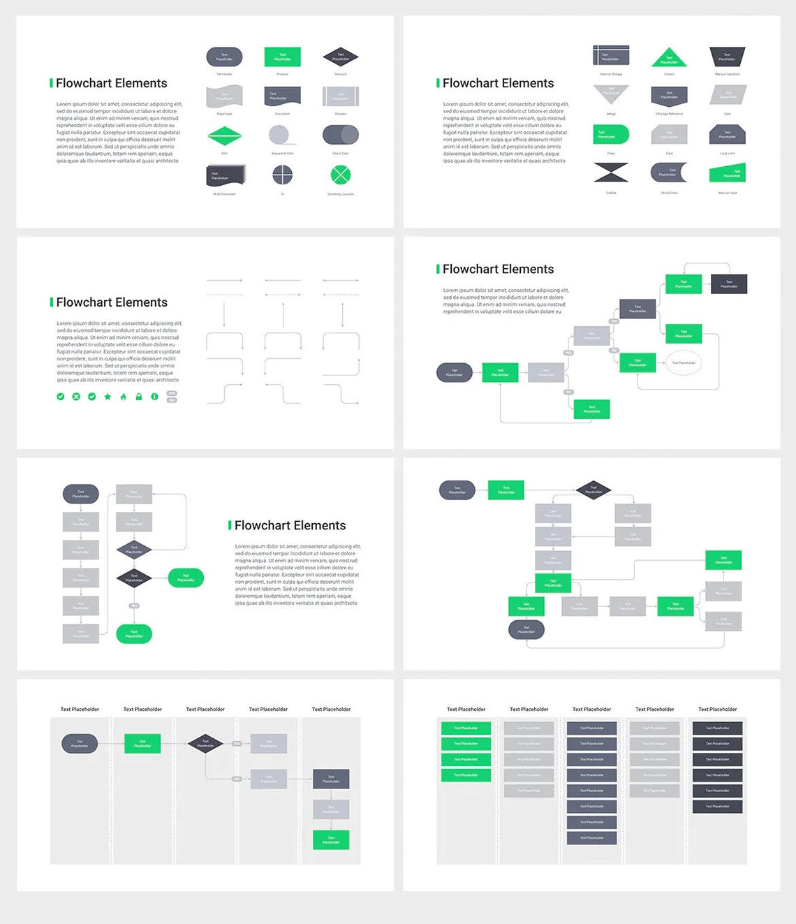 Flowchart Powerpoint Templates - Etsy