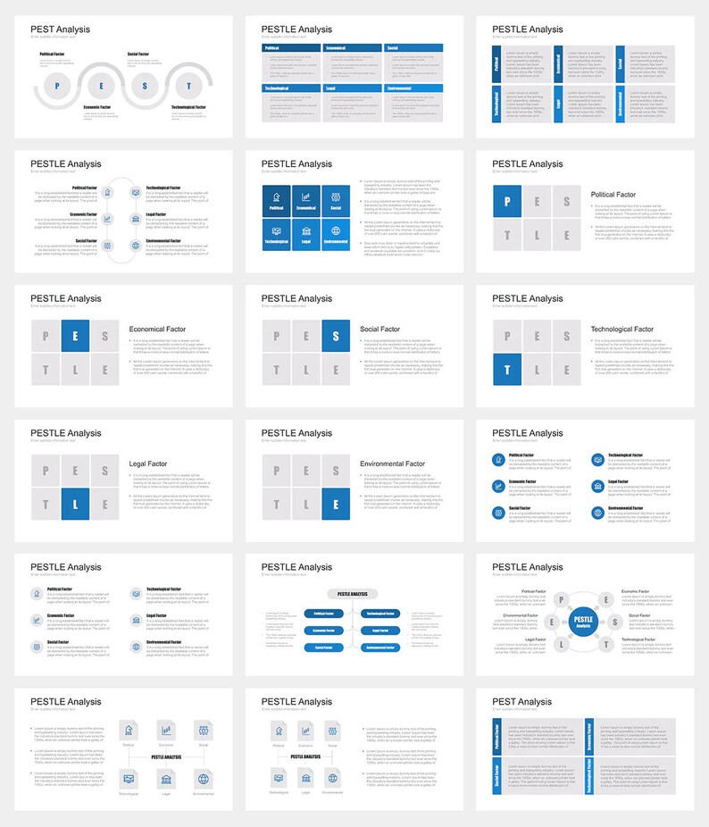 PEST / PESTEL / PESTLE Analysis Powerpoint - Etsy