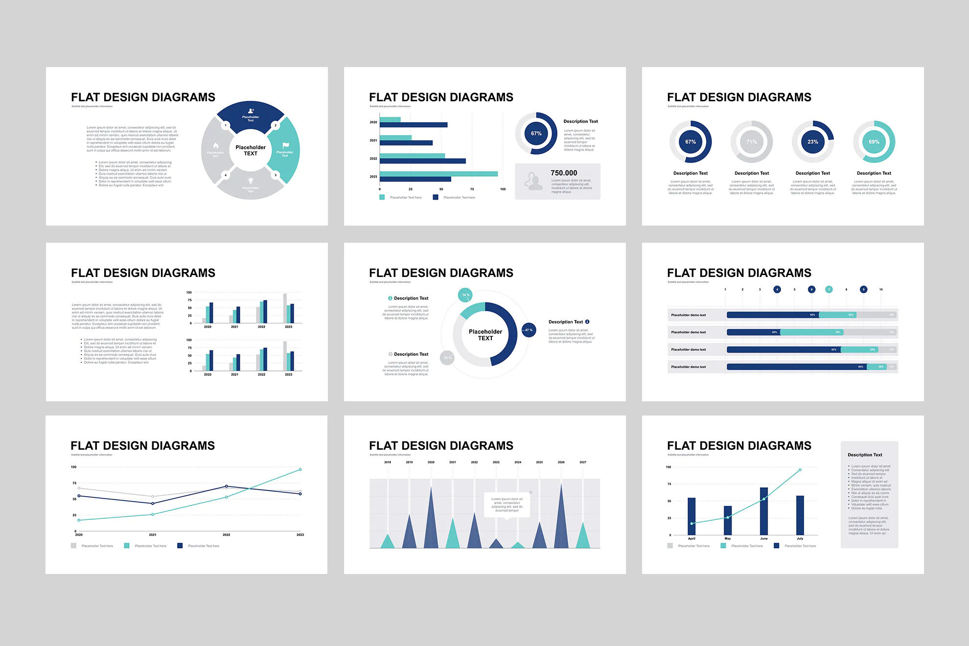 Powerpoint Graph Box Design Graphs and Charts for Powerpoint - Etsy