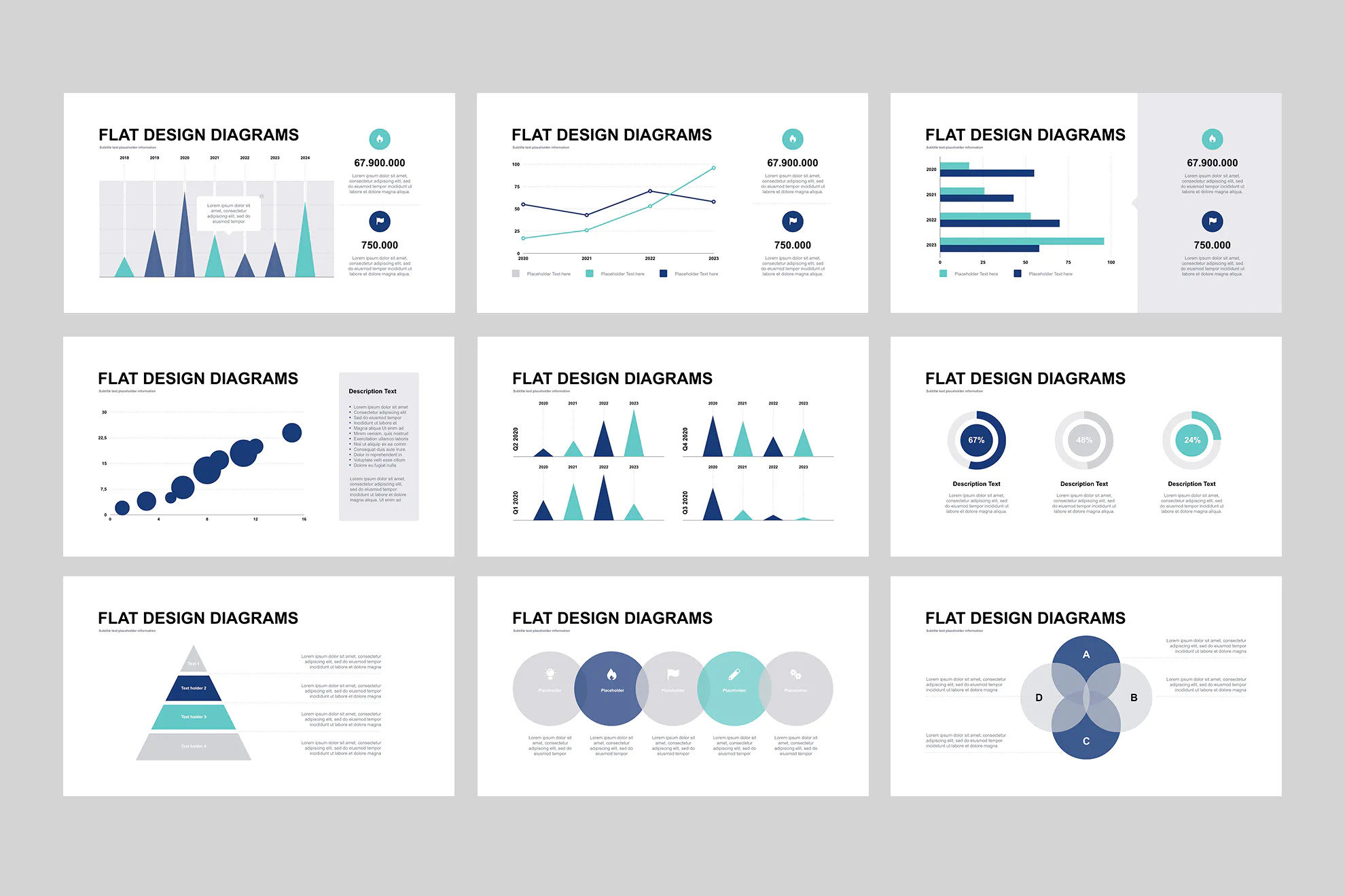 Graphs and Charts for Powerpoint - Etsy UK