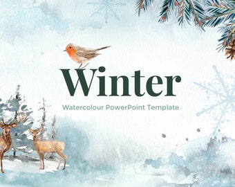 Winter - Watercolour PowerPoint Template
