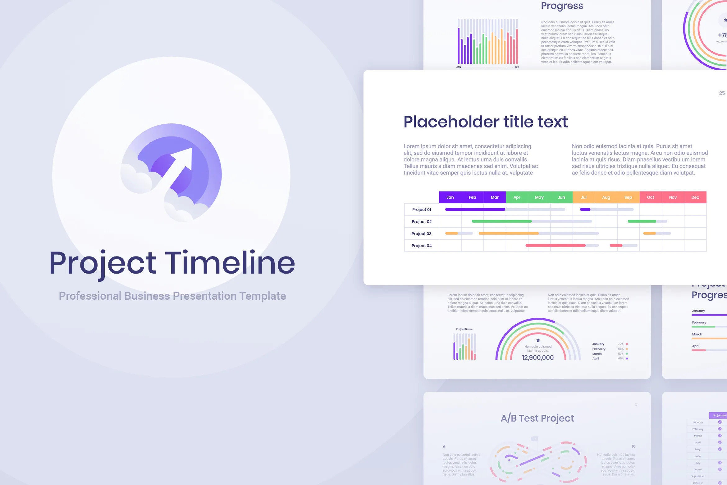 Project Timeline for Powerpoint | Roadmap Project Presentation Template ...