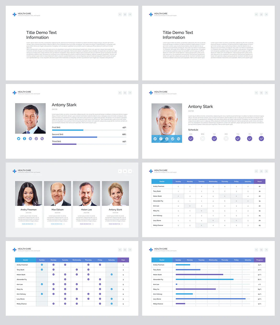 Health Care Powerpoint Template - Medical Template - Etsy