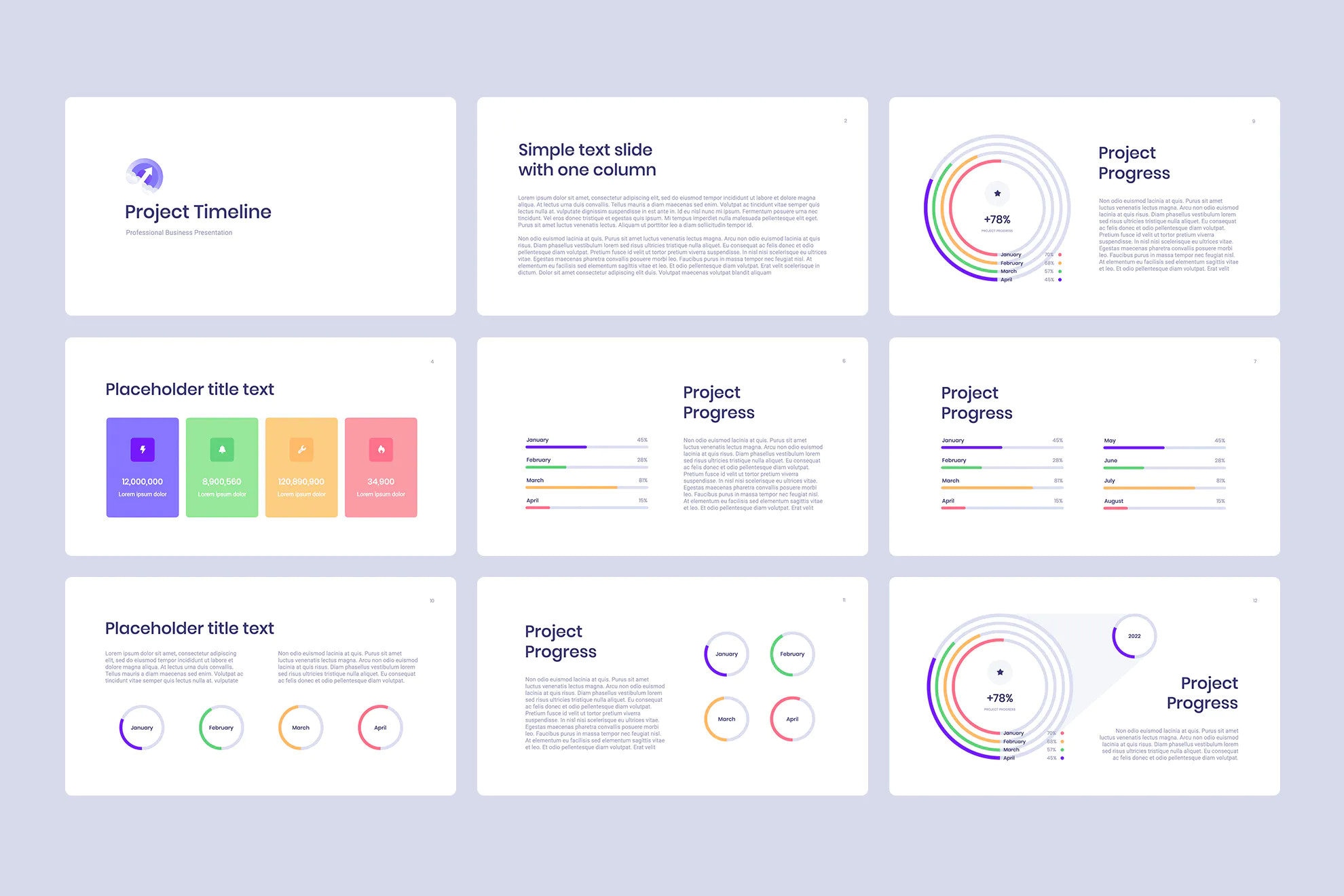 Project Timeline for Powerpoint | Roadmap Project Presentation Template ...
