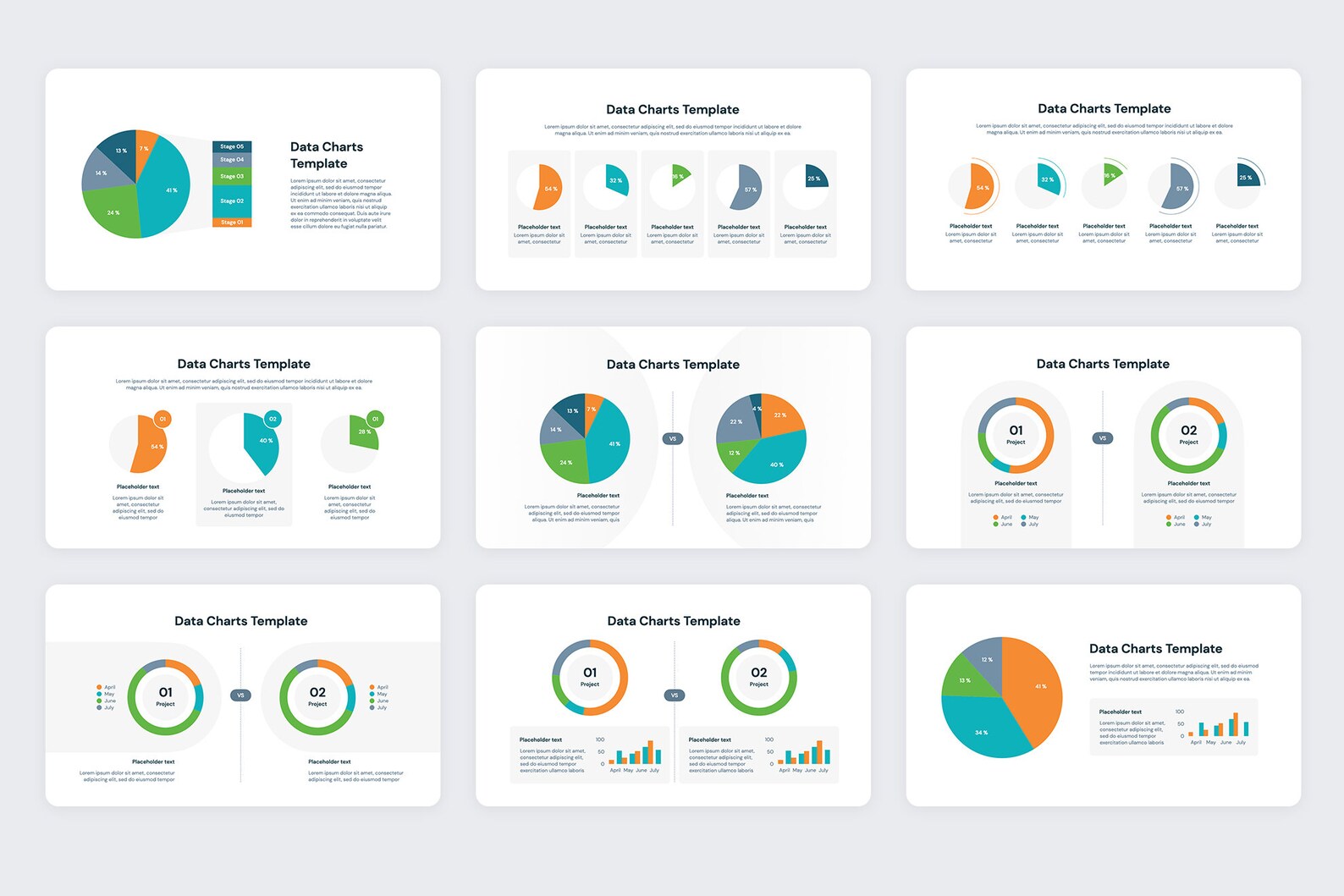 Data Chart Powerpoint Templates - Etsy
