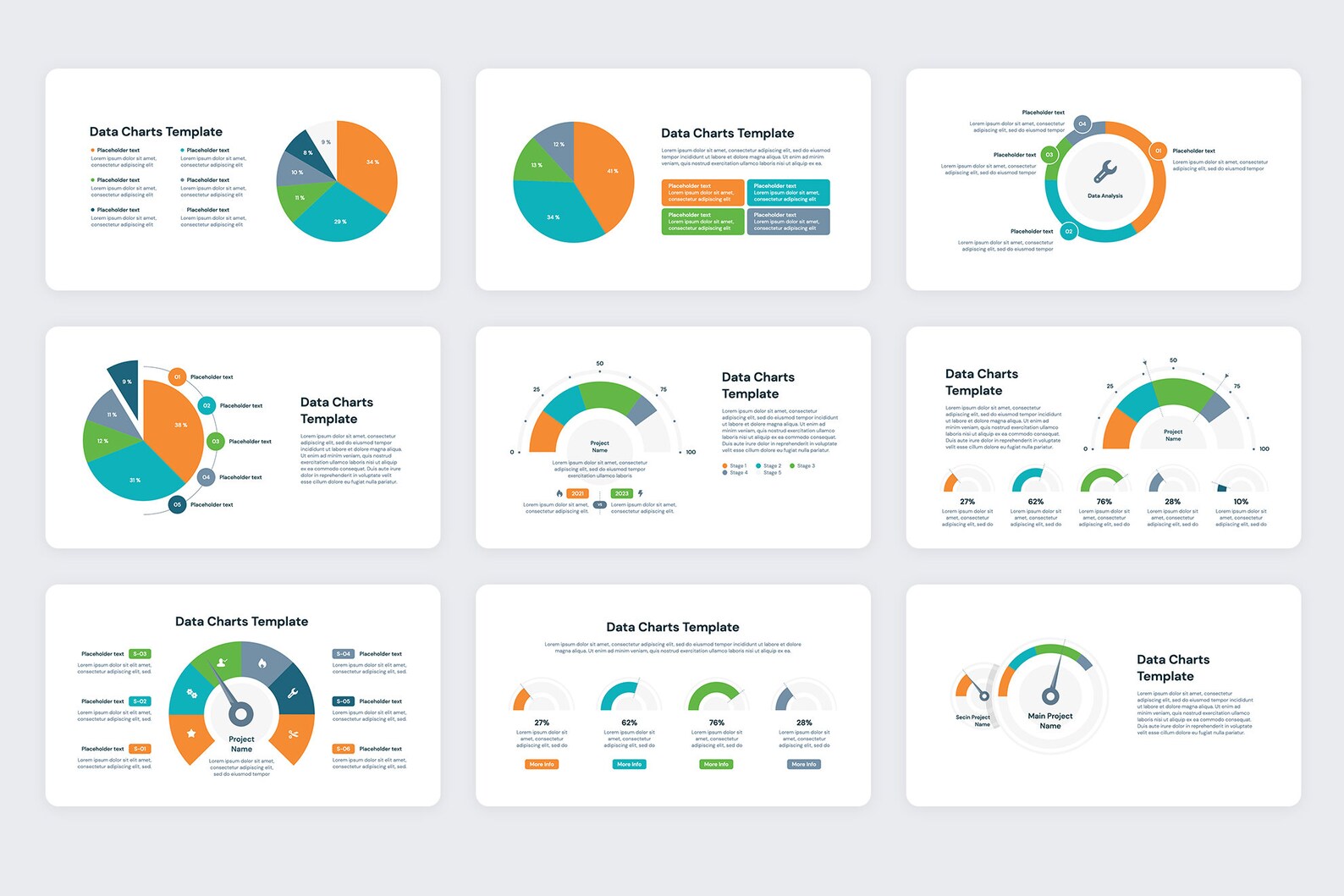 Data Chart Powerpoint Templates - Etsy