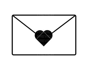 Download Heart Envelope Svg Etsy