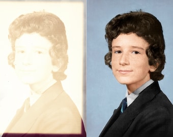 Photo Restoration Service, Photo restoring, Photo colourisation, black and white to colour.
