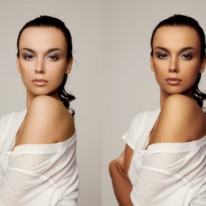 May include: A woman with dark hair and makeup is wearing a white t-shirt. Her arms are crossed and her shoulder is exposed.