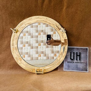 Handmade Porthole Mirror Brass Nautical 20&quot; Ship Wall Décor Home Window Maritime