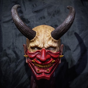 Ronin muerto. Máscara de silicona. Película ~ Halloween ~ Prótesis humana ~ Regalo de broma realista. Accesorios de disfraz. Máscara realista. Escalofriante.