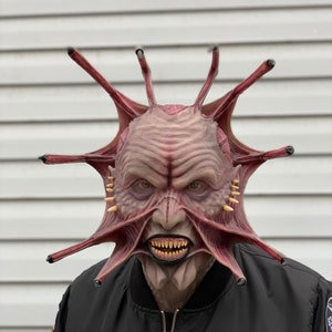 Jeepers Creepers Silicone Mask Open Hood. Movie ~ Halloween ~ Human Prosthetic ~ Realistic Prank Present Gift. Costume Accessories. Mask.