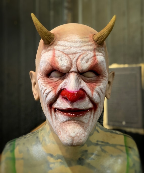 Adult Cosplay Mask Scary Evil Clown Mask Halloween Horror Masks Full ...