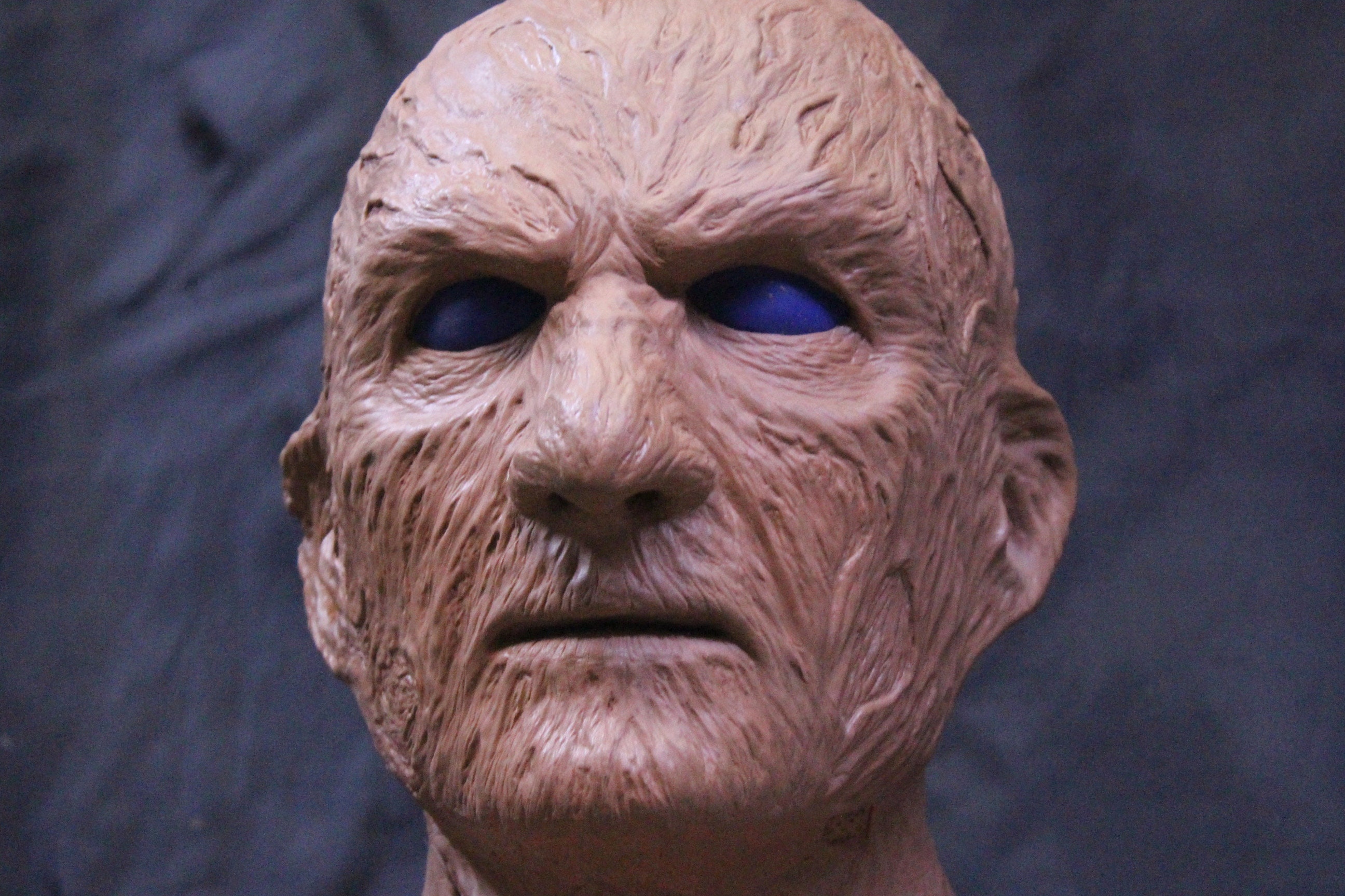 フレディ・クルーガーのシリコン製リアルマスク。映画