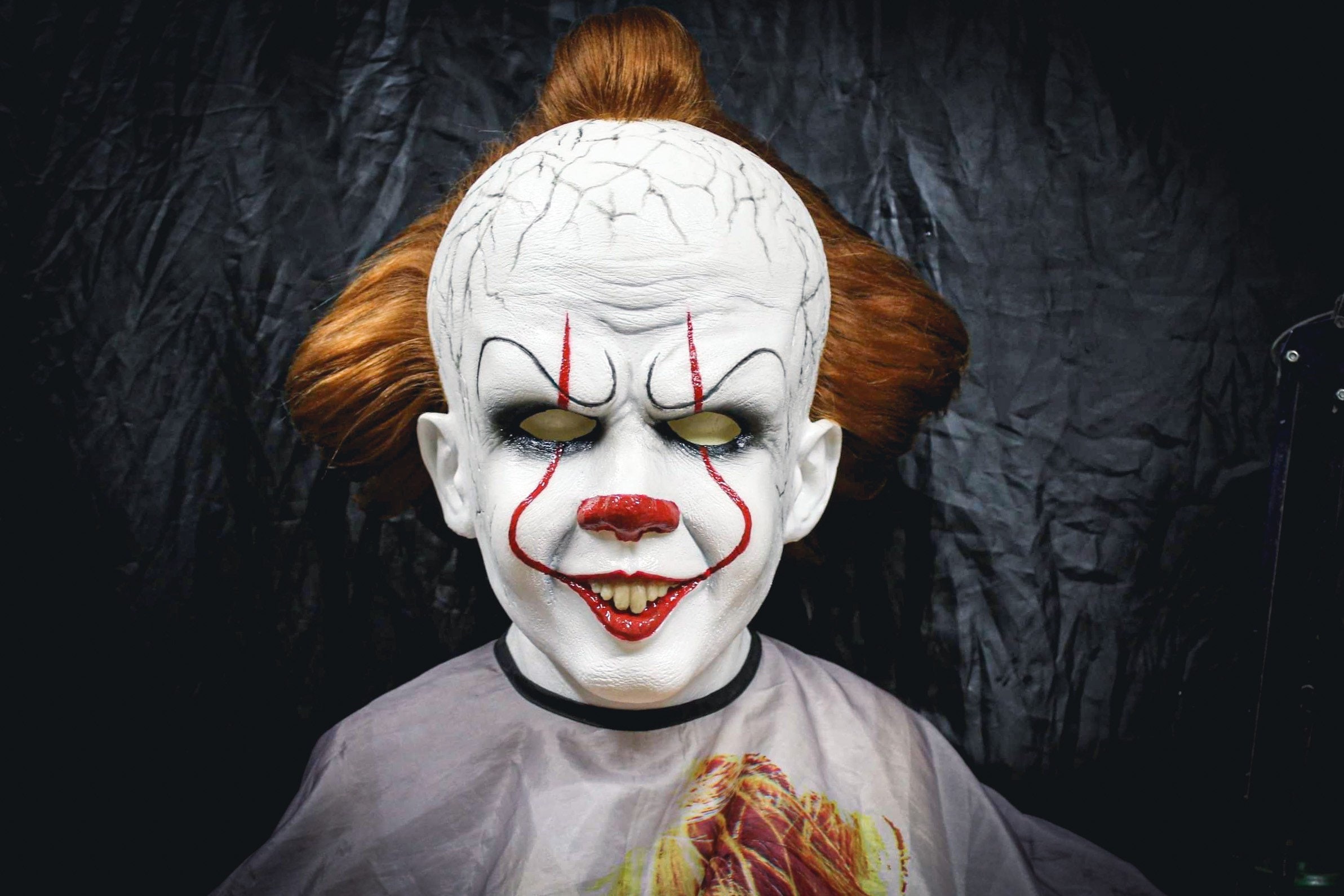 Masque Pennywise Clown Effrayant Halloween - Silicone Adulte/Adolescent Pour Fête Mascarade