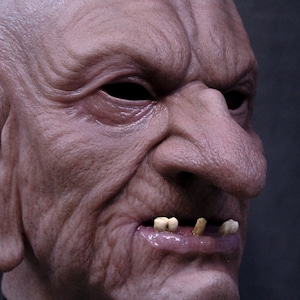 Goblin Silicone Mask. Movie ~ Halloween ~ Human Prosthetic ~ Realistic Prank Present Gift. Costume Accessories. Realistic mask. Creepy mask.