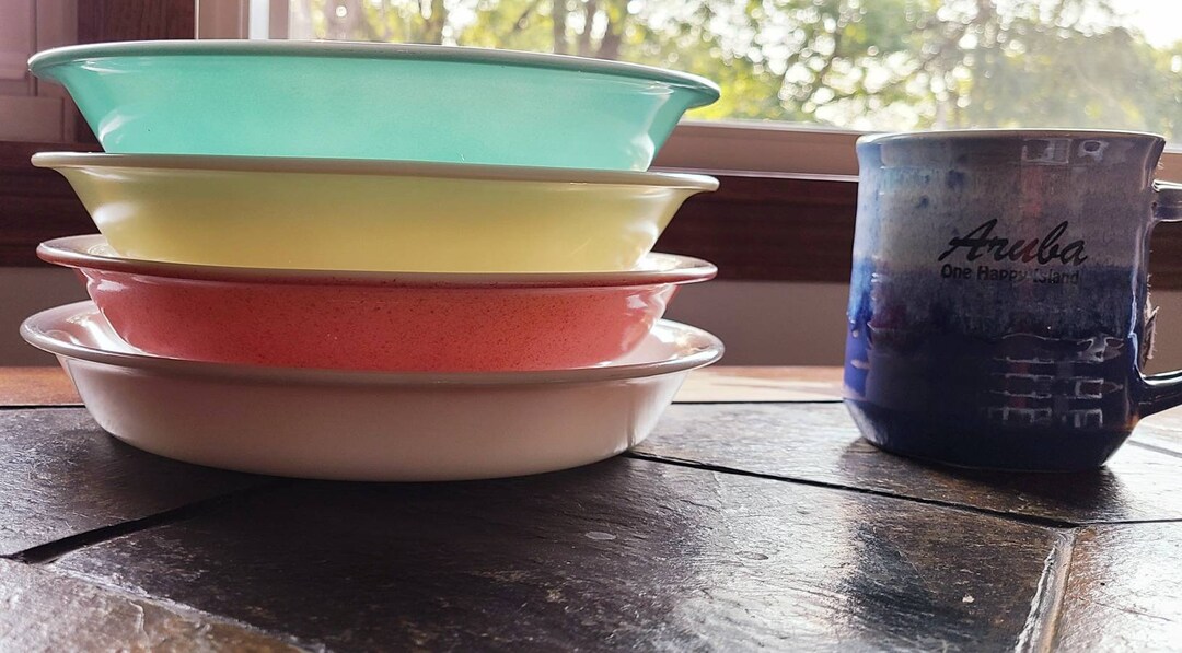 PAT.PEND. Vintage Pie Plate Stands. Pyrex Glass Bake Anchor Etsy