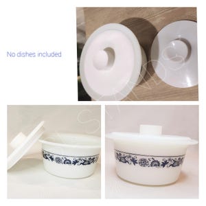Vintage Charm Restored: Replica Pyrex Round Butter Dish Lid