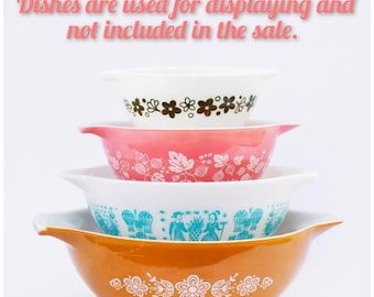 Set of 3 Pyrex Tall STANDS Patented Cinderella & Mixing Bowl Stands