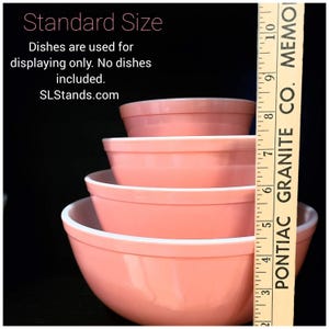Set of 3 Patented 8.5" Pyrex Display SLStands designs. No dishes