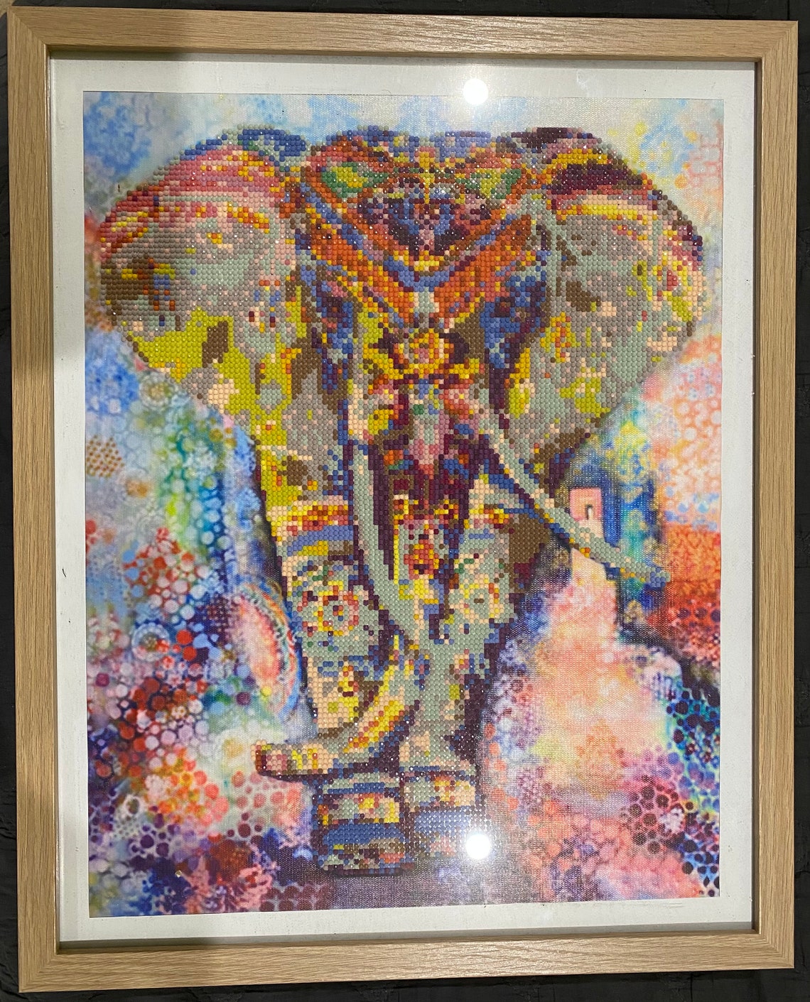 Diamond Art Completed Elephant Etsy UK