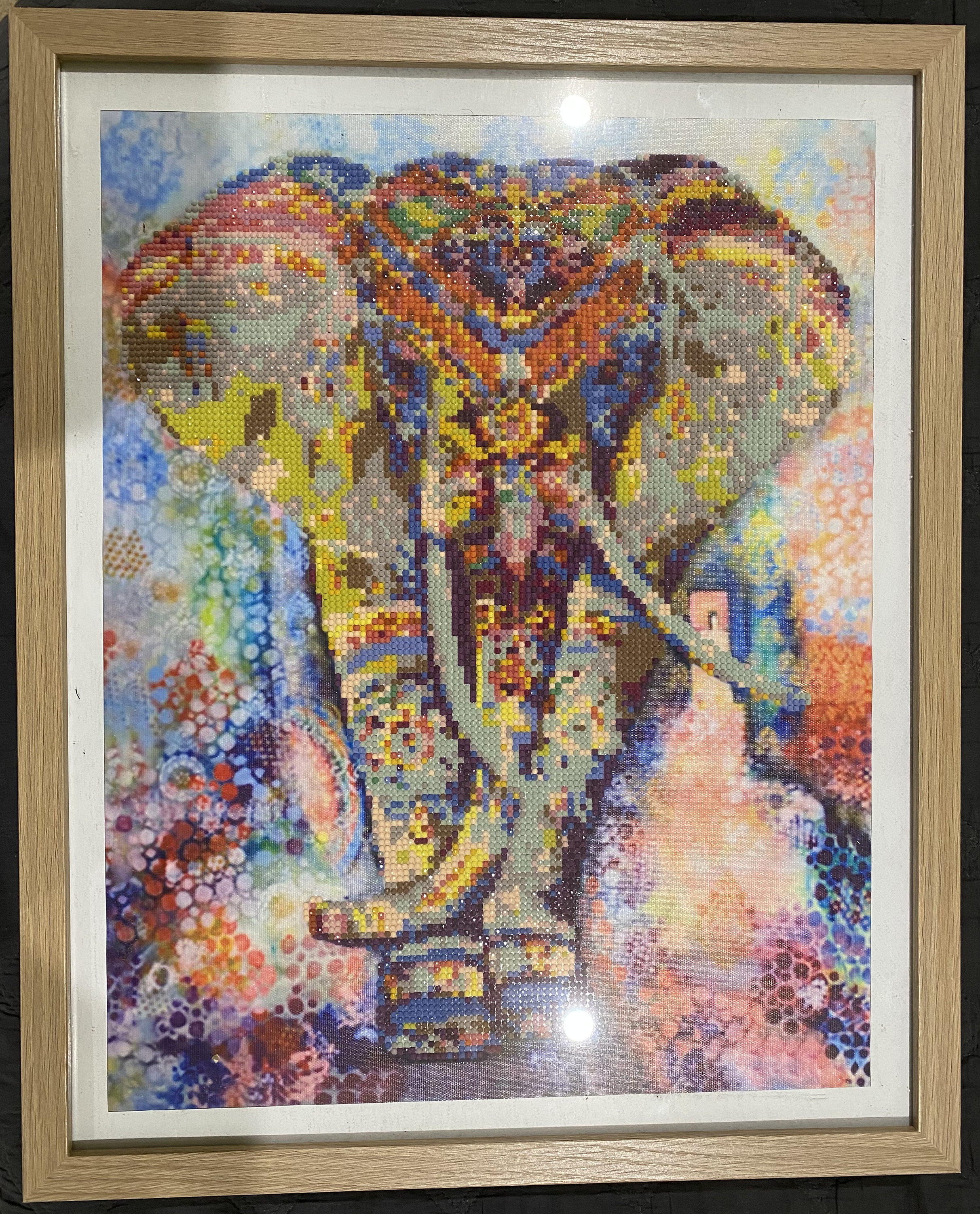 Diamond Art Completed Elephant | Etsy