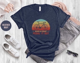 Pedal It Out Cycling T-Shirt: Retro Bike Graphic Tee