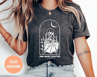 One More Chapter T-Shirt: Funny Bookish Reader Tee