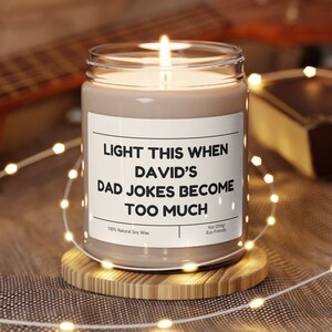 Personalized Sister In Law Candle, Custom Mother-in-law Candle Gift, Sister Inlaw, Dad Jokes Candle Gifts, Inlaw Christmas Gift