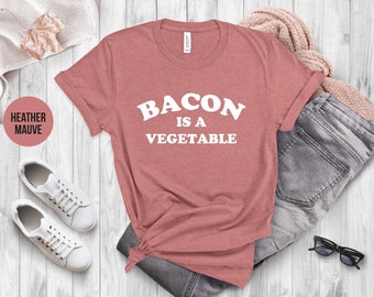 Bacon Liebhaber Shirt, Speck ist ein Gemüse Tee, BBQ Liebhaber Geschenk, Grill Koch T-Shirt, Bacon Tee, BBQ Party T-Shirts