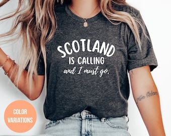 Scotland Is Calling T-Shirt: Scottish Travel Tee