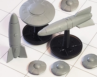 Raketenschiffe & Fliegende Untertassen - Retro Sci-Fi Miniaturen