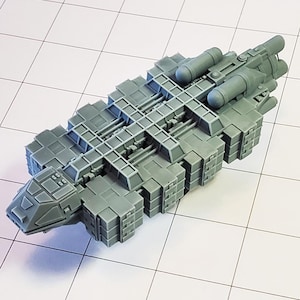 NERO - cargo ship: starship miniature for Starfinder, A Billion Suns, Full Thrust, Warfleets FTL, and other sci-fi games