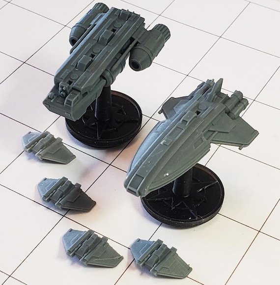 Kaeru & Co. : spaceship miniatures for Savage Worlds and other sci-fi RPGs or fleet battle games