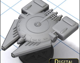 Venture - cargo ship: STL files to 3D Print (starship digital download)