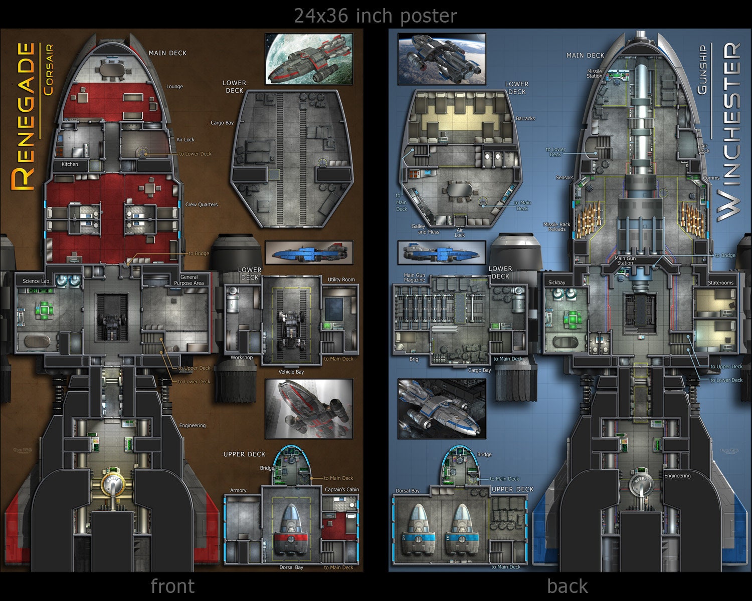Renegade - Corsair: Starship Maps for the Serenity RPG and Other
