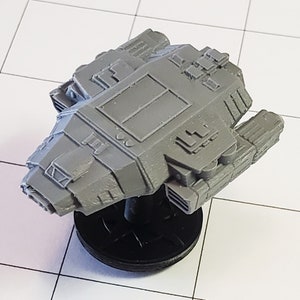 Scarab - bulk freighter: starship miniature for Starfinder, A Billion Suns, Full Thrust, Warfleets FTL, and other sci-fi games.