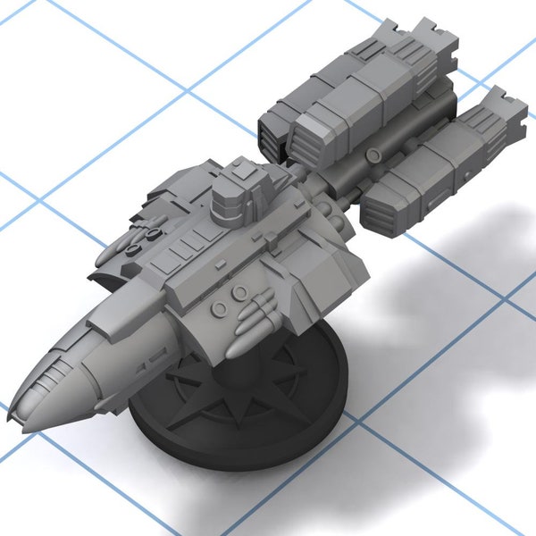 Drake - explorer: starship miniature for Starfinder, A Billion Suns, Full Thrust, Warfleets FTL, and other sci-fi games.