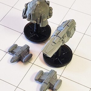 Morgana, Ferrum, & Iroquois Starship Miniatures for Starfinder, the ...