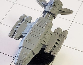 Hikari - transport: starship miniature for Jovian Chronicles and other sci-fi RPGs or fleet battle games