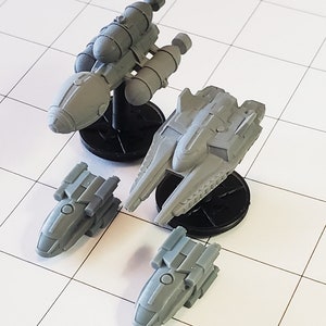 Nightingale-, Kalmar- en K6-shuttles: ruimteschipminiaturen