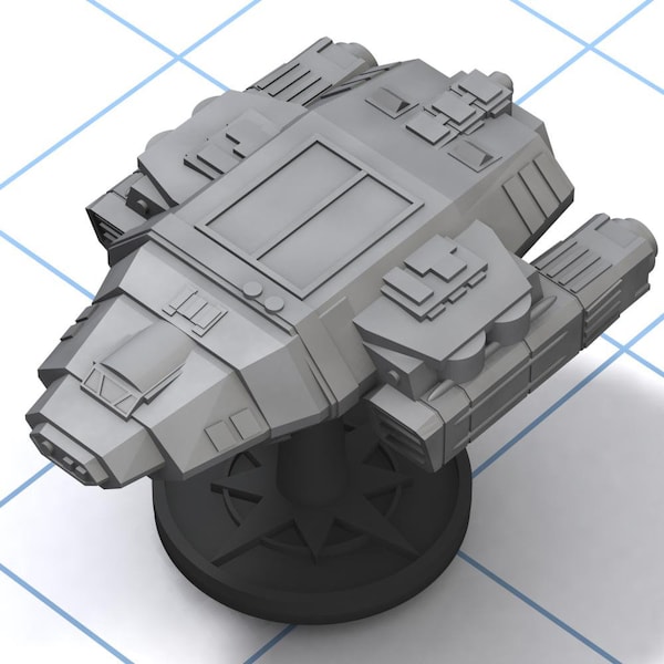 Scarab - bulk freighter: starship miniature for Starfinder, A Billion Suns, Full Thrust, Warfleets FTL, and other sci-fi games.